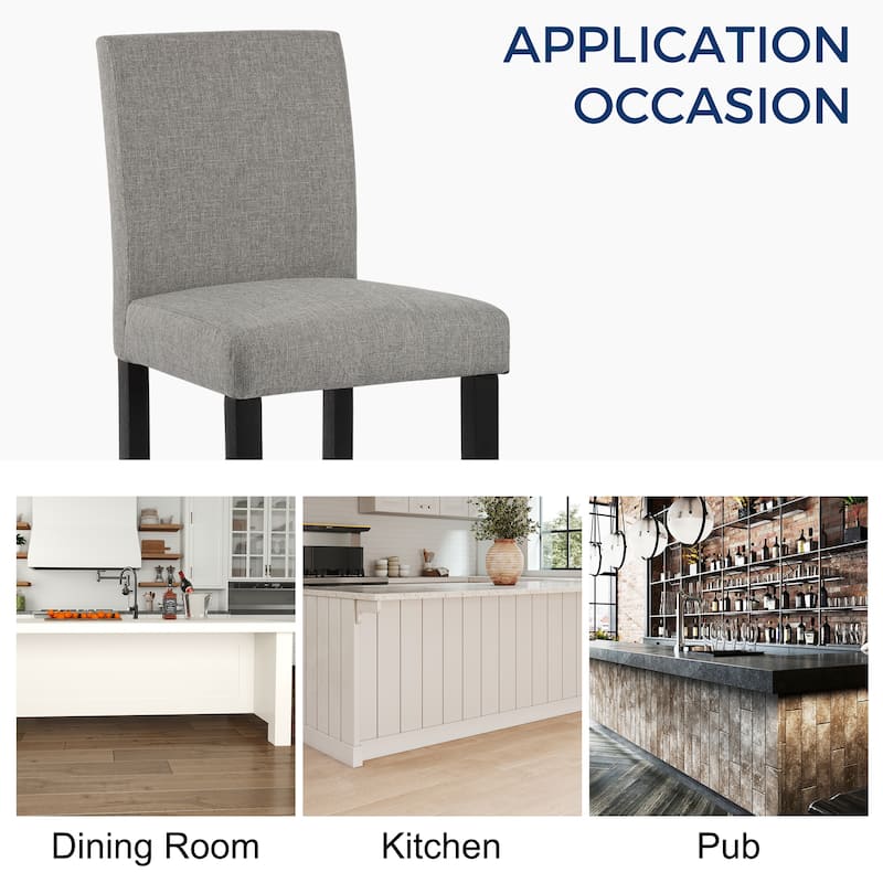 24 Inches Counter Height Bar Stools with Back Set of 2