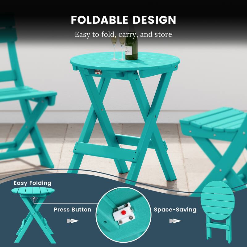Laguna 3-Piece Folding Dining Set