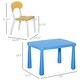 preview thumbnail 4 of 9, Qaba Kids Table and Chair Set 5 Piece Toddler Furniture Cartoon Pattern, Multicolor - 30" x 21.5" x 19.5"