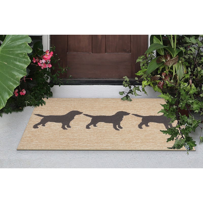 Liora Manne Frontporch Doggies Indoor/Outdoor Rug
