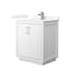 Option White / Giotto Quartz Top / Brushed Nickel