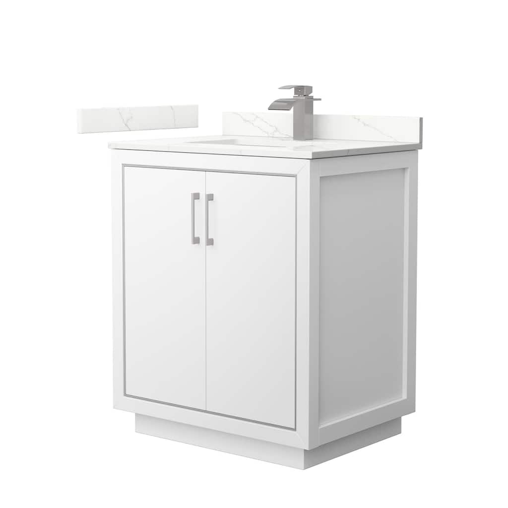 Wyndham Collection WCF111130S-QTZ-UNSMXX Icon 30" Free Standing Single
