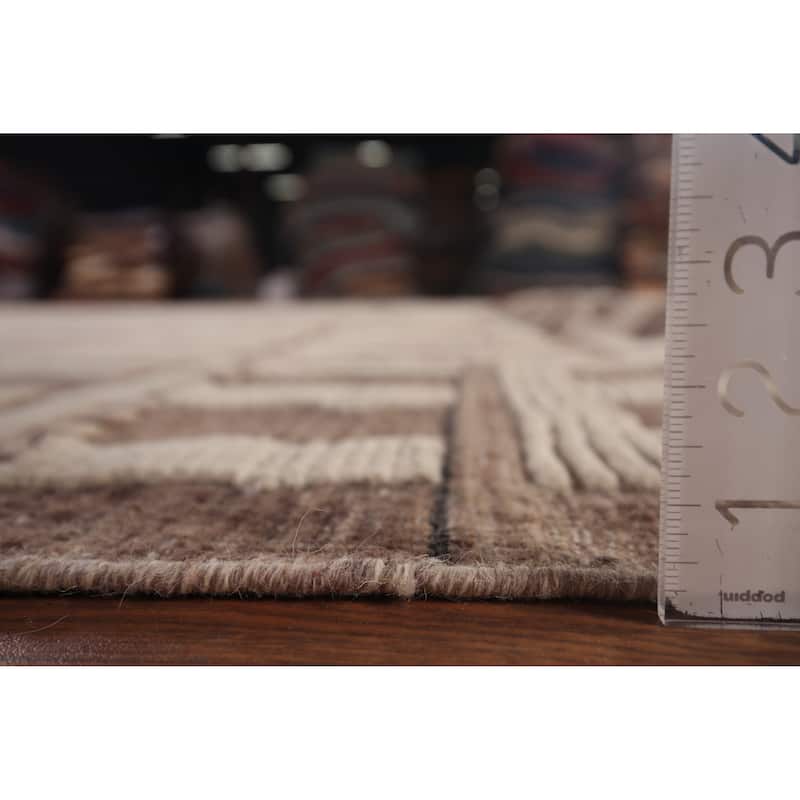 Moroccan Oriental Large Area Rug Handmade Wool Carpet - 11'8"x 16'2"