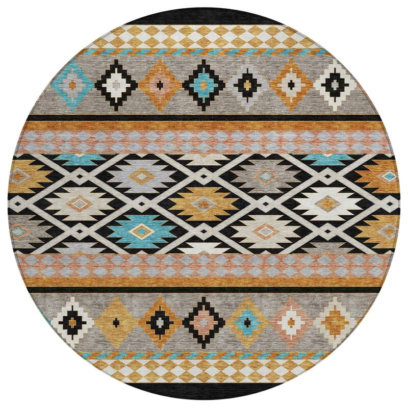 Machine Washable Indoor/ Outdoor Global Clemente Chantille Rug