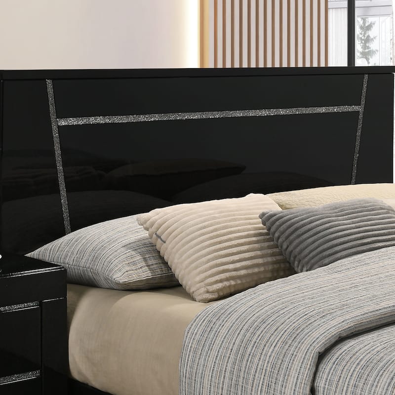 Larking Contemporary Solid Wood Platform Bed by Furniture of America