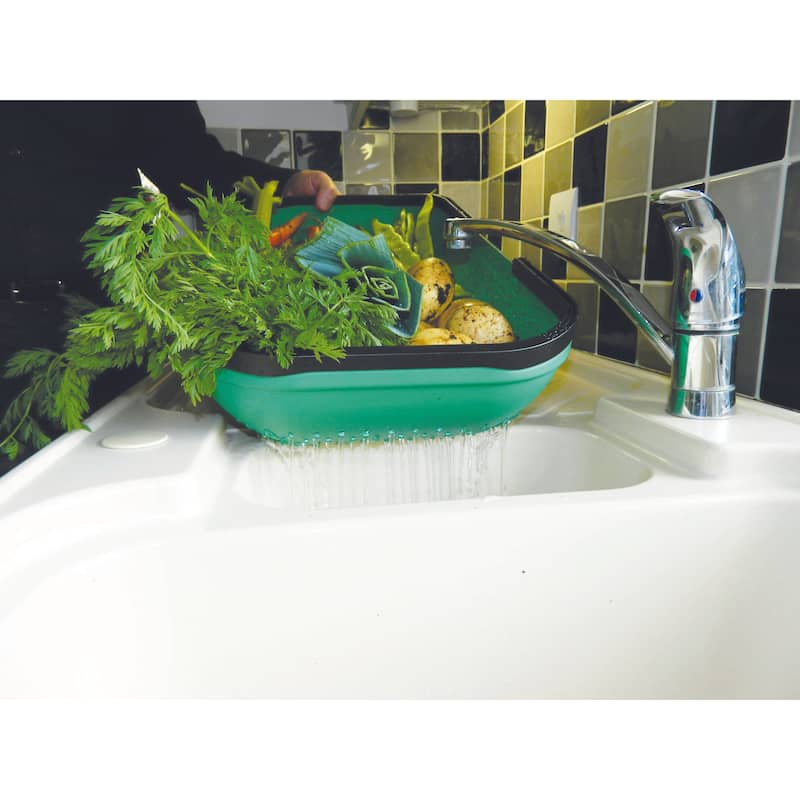 Green Colander Garden Trug 22"L x 12"W x 5"H 1.25lbs