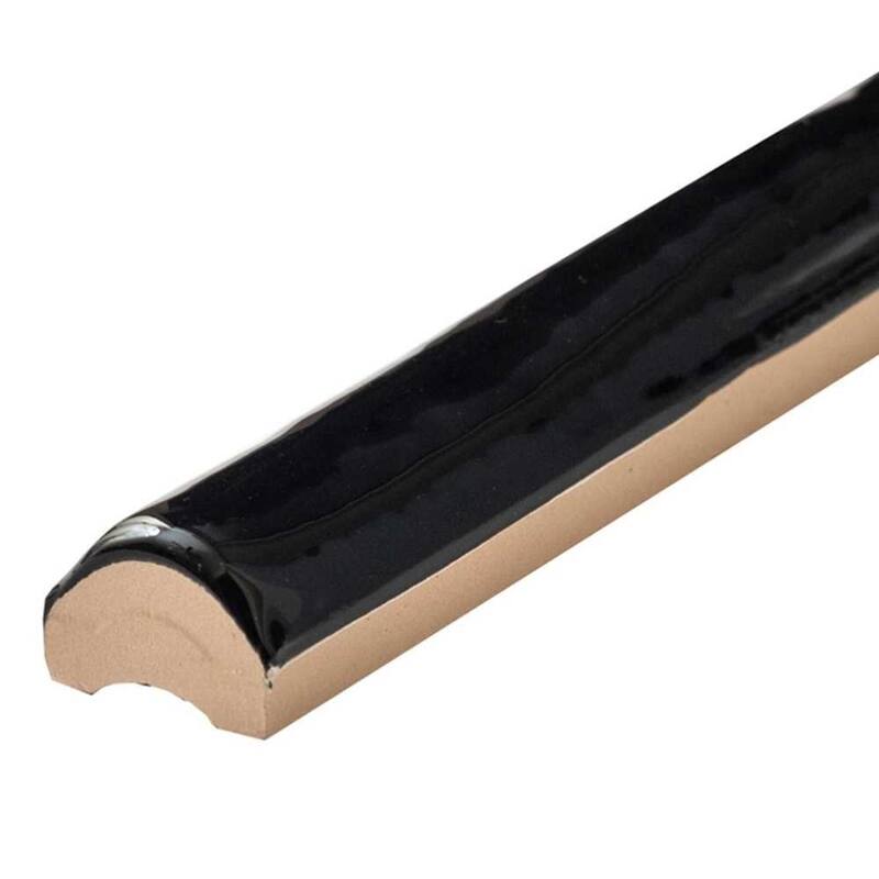 The Tile Life Talavera 1x6 Black Ceramic Pencil Wall Tile - 1 x 6 - 1 Piece