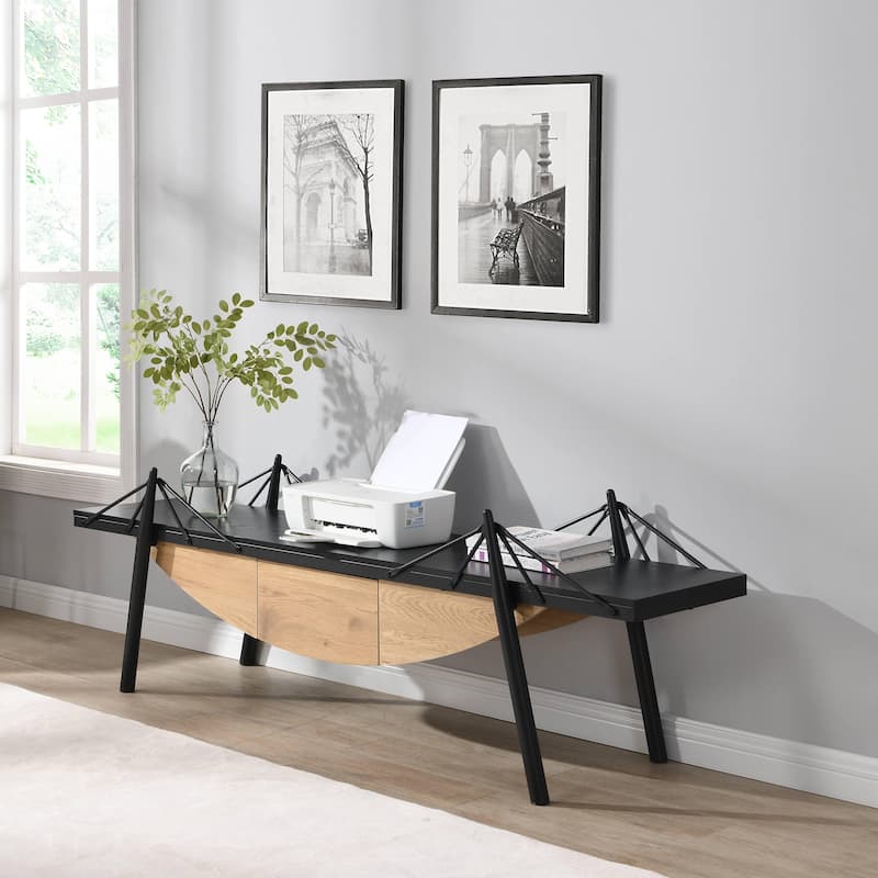 Media Console Table with Drawer