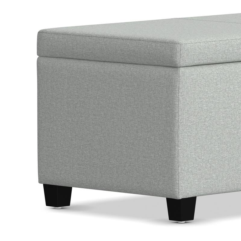 WYNDENHALL Franklin 48-in. Wide Contemporary Rectangular Storage Ottoman