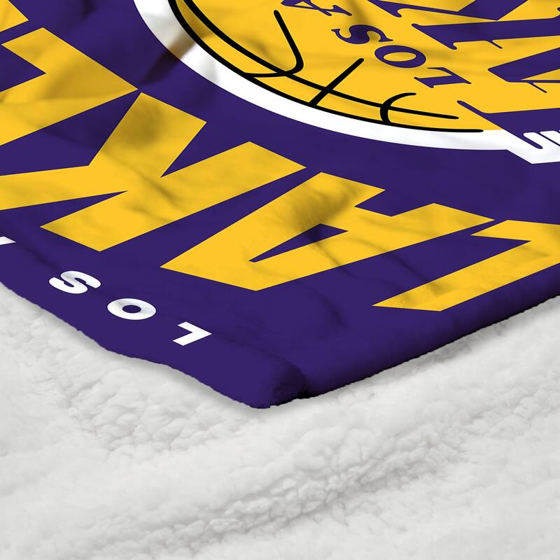 NBA High Block Silk Touch Sherpa Throw Blanket