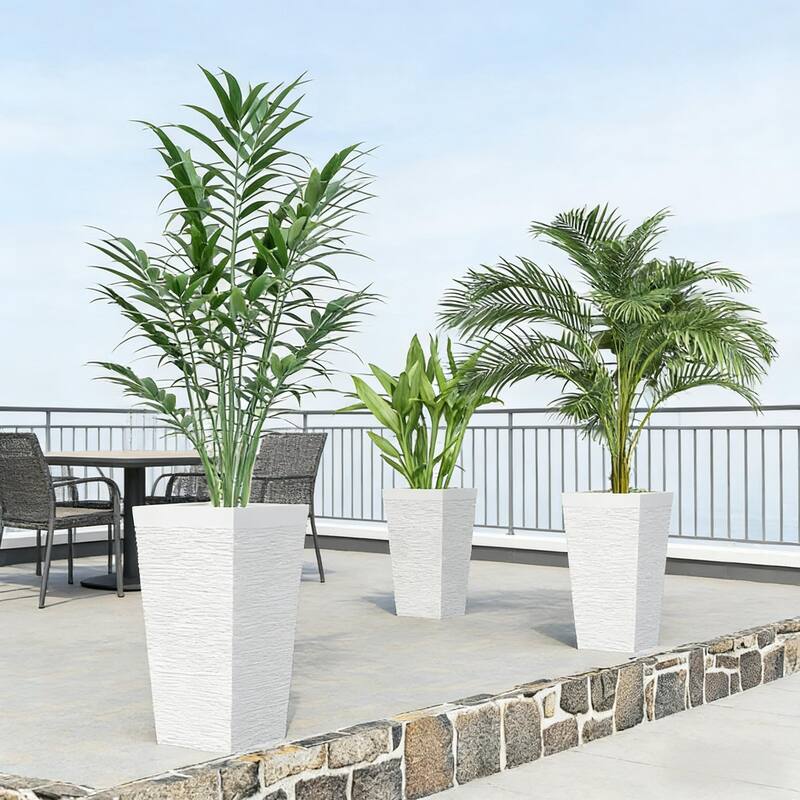 Stackable Tapered Planters Outdoor Planters Set of 3