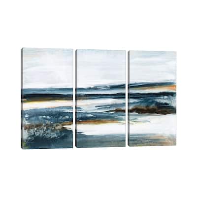 iCanvas "Ocean Blues II" by Lila Bramma 3-Piece Canvas Wall Art Set