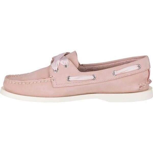sperry satin lace boat shoe