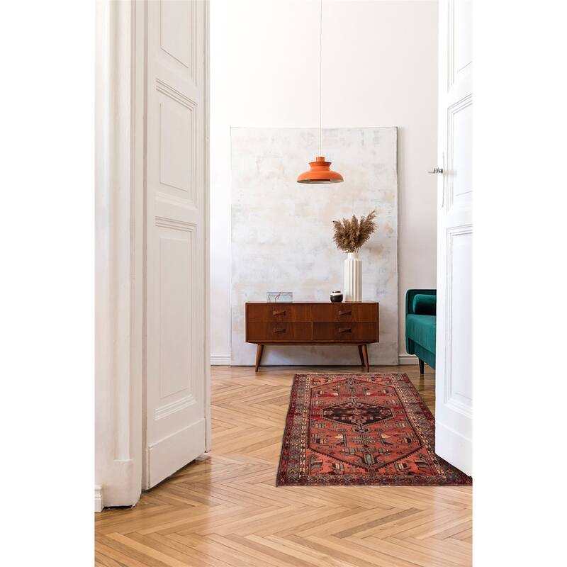 ECARPETGALLERY Hand-knotted Andelz Copper Wool Rug - 3'8 x 7'11