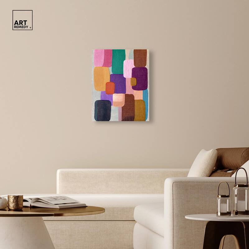 Color Block Cadence I Canvas by Art Remedy, Gallery Wrapped