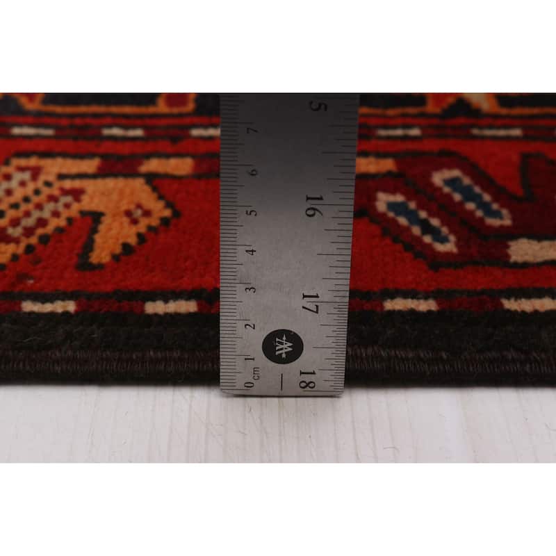 ECARPETGALLERY Hand-knotted Konya Anatolian Red Wool Rug - 3'10 x 11'1