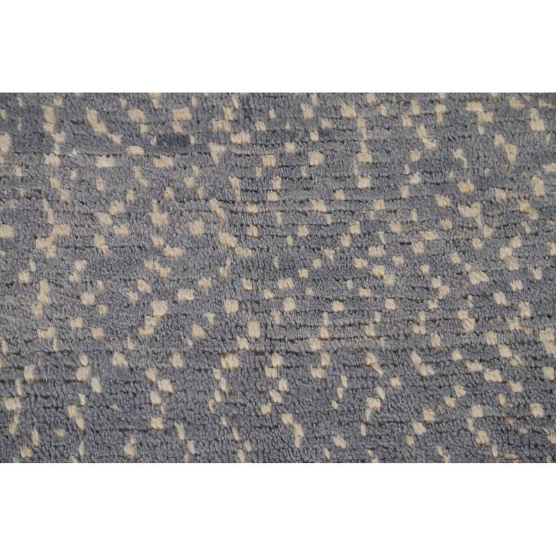 Hand Knotted Oriental 100% Wool Carpet Tribal Tribal Beige & Ivories Moroccan Area Rug - 9' 0'' X 6' 5''