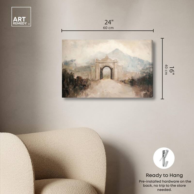 Stone Arch Canvas by Art Remedy, Gallery Wrapped