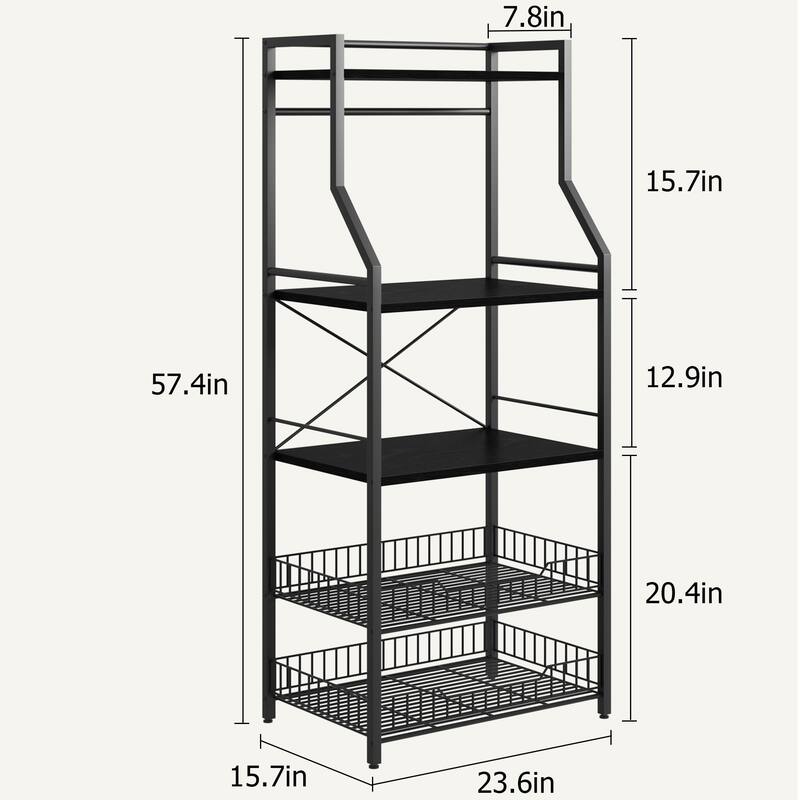 itchen Bakers Rack, Microwave Oven Stand