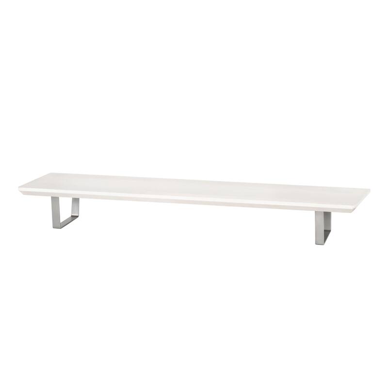 Jani Wood Monitor Stand Riser Desk - Ergonomic Design Stand, Desktop Organizer Table for Home, Office Workspace, Gaming Desk