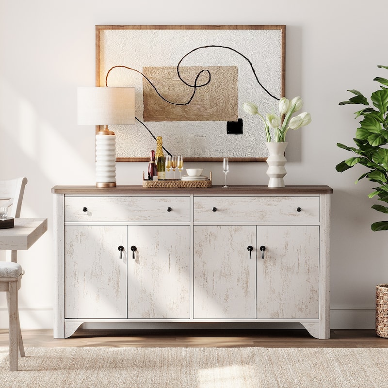 WAMPAT Large Sideboard Buffet Cabinet with Storage, 59"