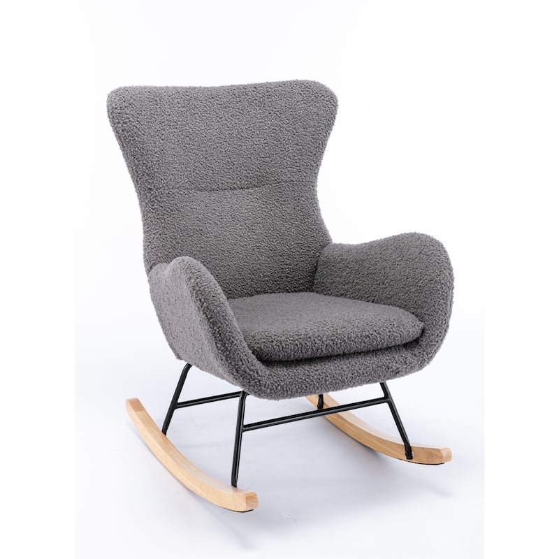 Teddy Fabric Rocking Chair Accent Chair