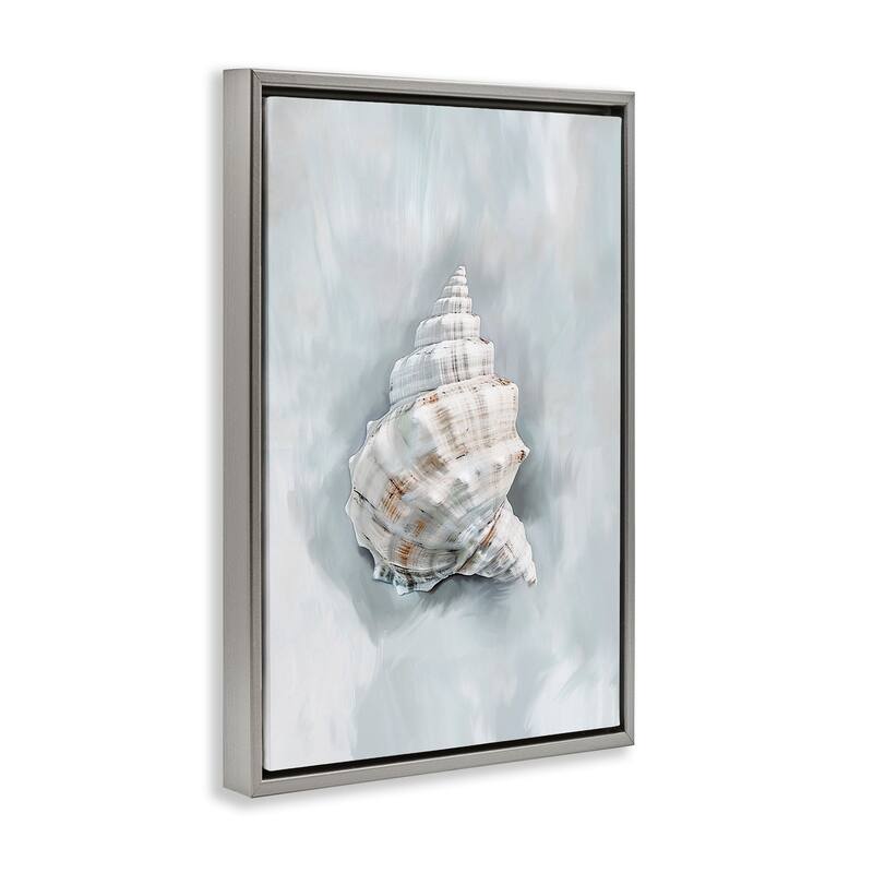 Stupell Conch Seashell Mirage Framed Floater Canvas Wall Art Design By Ramona Murdock