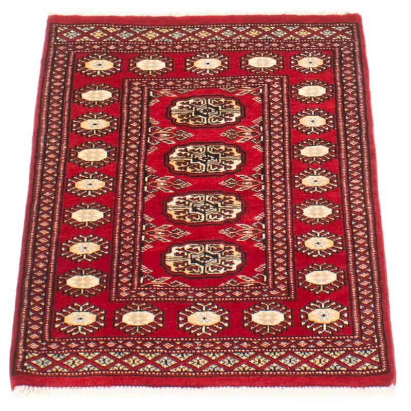 ECARPETGALLERY Hand-knotted Finest Peshawar Bokhara Red Wool Rug - 2'1 x 3'1