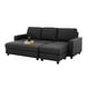 preview thumbnail 5 of 16, Abbyson Berkeley Grey Fabric Reversible Sectional and Ottoman