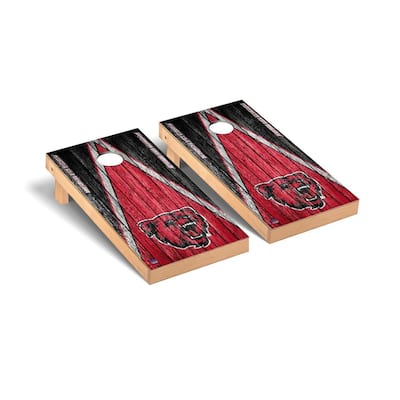 Bridgewater State Bears Triangle Cornhole Board Set