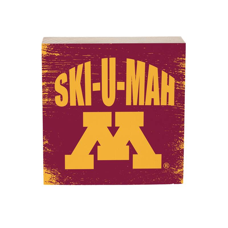 University of Minnesota Wooden Tabletop Mantel Shelf Sign