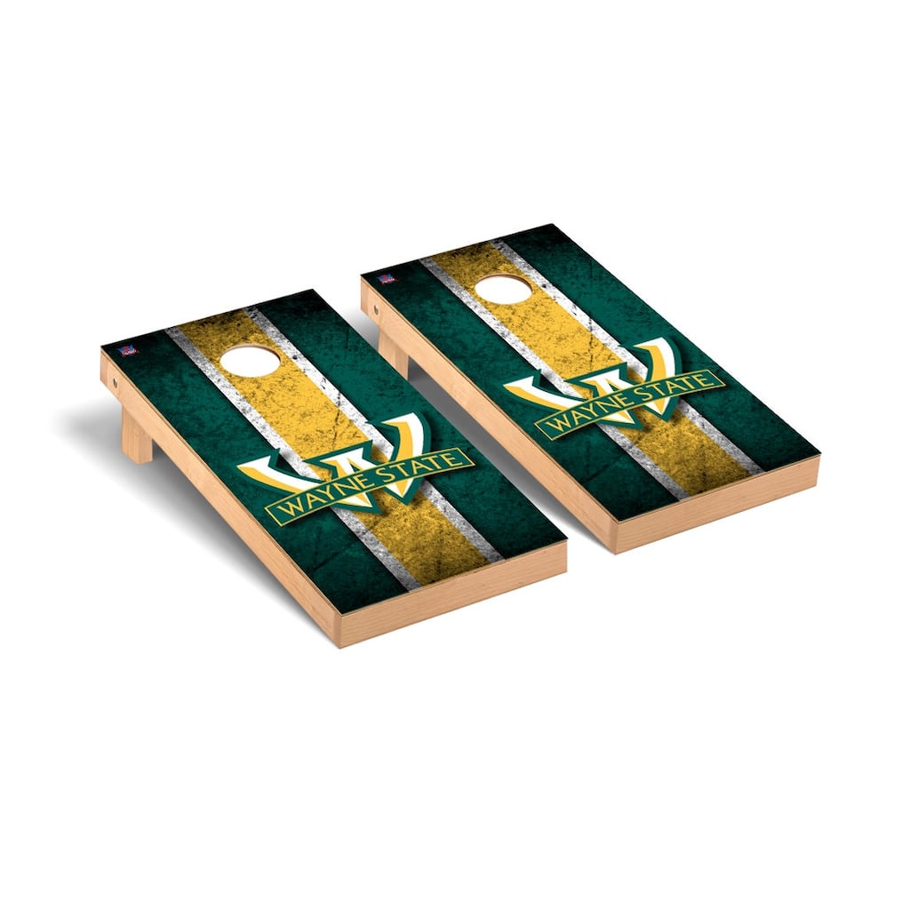 Wayne State Warriors Vintage Cornhole Board Set