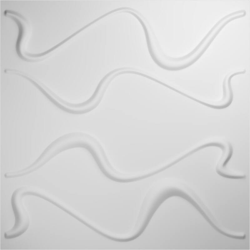 19 5/8"W x 19 5/8"H Versailles EnduraWall Decorative 3D Wall Panel, White - 20-Pack (53.49 Sq. Ft.)