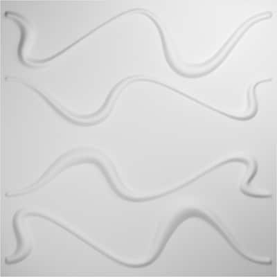 19 5/8"W x 19 5/8"H Versailles EnduraWall Decorative 3D Wall Panel, White