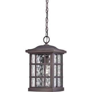 Stonington 1-Light Outdoor Hanging Lantern in Palladian Bronze