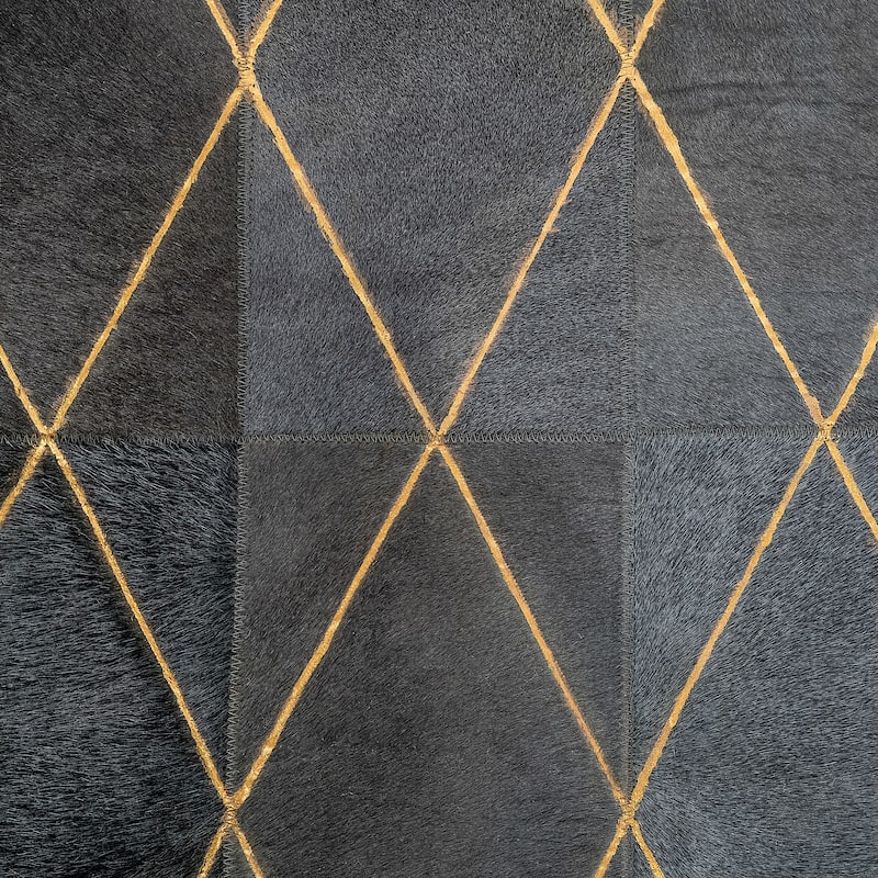 Ben Soleimani Arlequin Hide and Viscose Hand Woven Rug