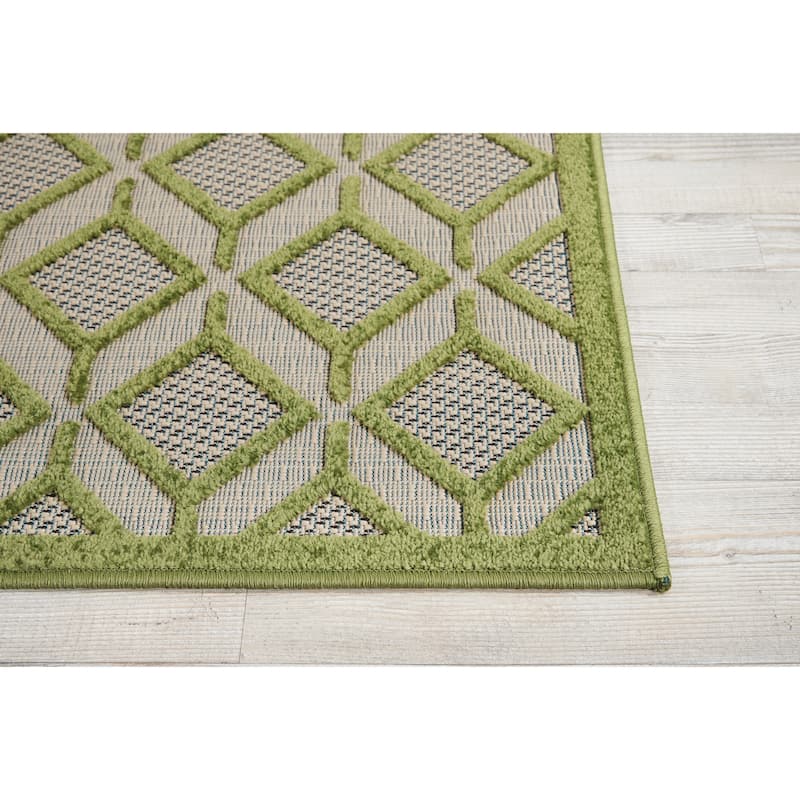 Nourison Aloha Geometric Indoor/Outdoor Area Rug
