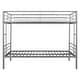 preview thumbnail 10 of 13, Durable Metal Twin Over Twin Bunk Bed with Anti-Noise Design