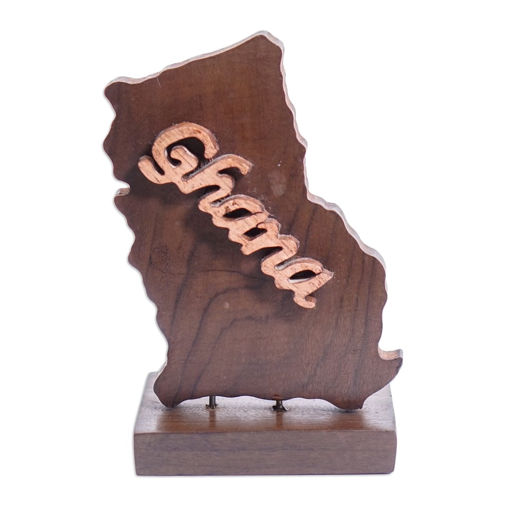 Novica Handmade Beloved Ghana Ebony Wood Sculpture