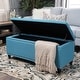 preview thumbnail 15 of 60, Tatiana Contemporary Fabric Storage Ottoman with Nailhead Trim by Christopher Knight Home