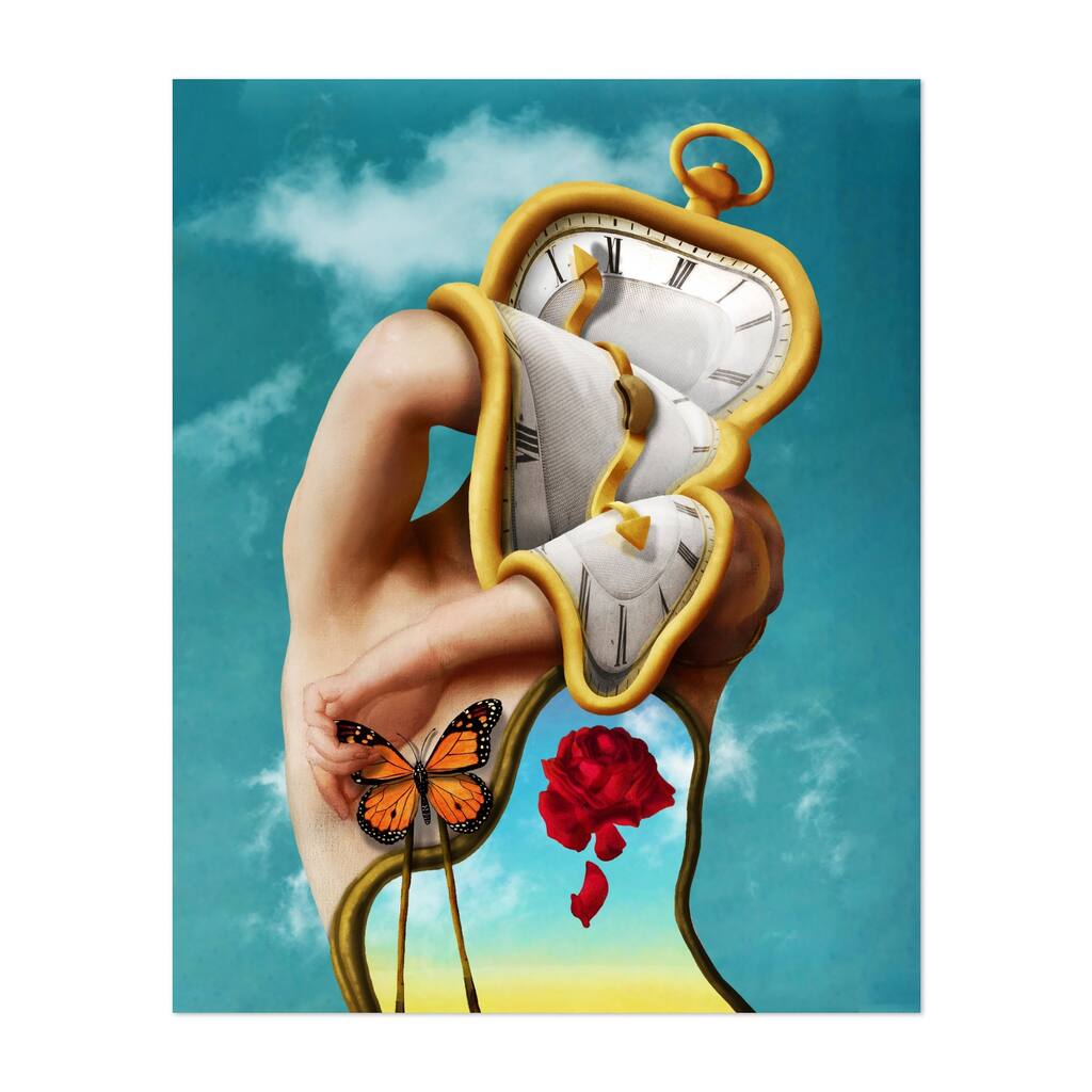 The Persistence of Time Illustrations Animals Clocks Art Print/Poster