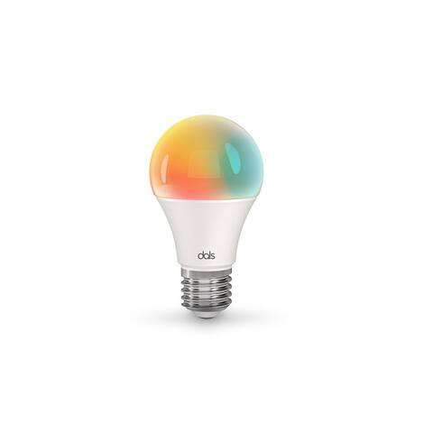 DALS Lighting Smart A19 RGB CCT Light Bulb - White