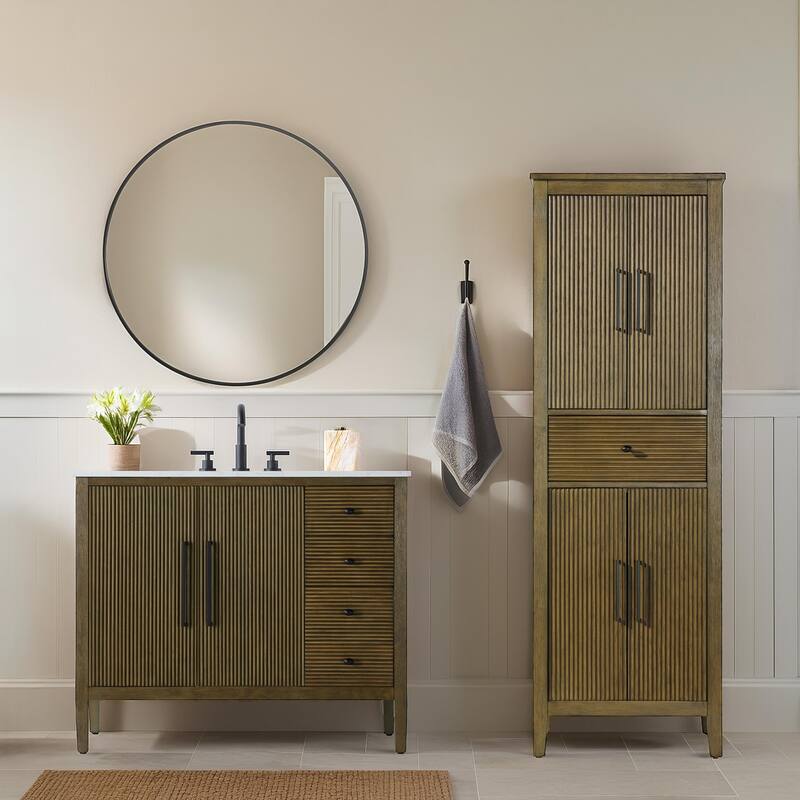 Kensington 16-28 Inch Bath Storage Cabinet
