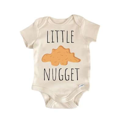 Dinosaur Little Nugget - Baby Boy Girl Clothes Infant Bodysuit Funny Cute Newborn
