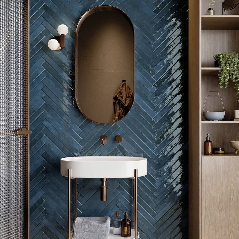 Ackland AKNPTWES2X18G-CA Westley - 2" x 18" Porcelain Floor and Wall