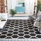 preview thumbnail 4 of 104, SAFAVIEH Courtyard Charleen Indoor/ Outdoor Waterproof Patio Backyard Rug 8' x 10' - Black/Beige