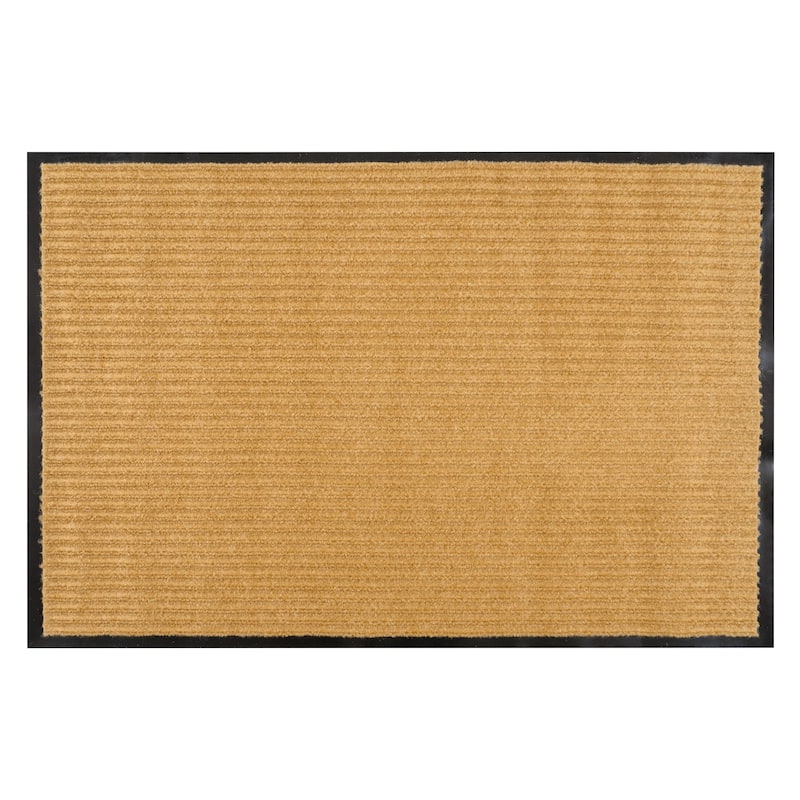 KAF Home Oversized 24"x36" Ribbed Door Mat - Natural - 36"W x 24"D