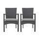 preview thumbnail 2 of 12, Corsica Outdoor Dining Chairs (Set of 2) by Christopher Knight Home