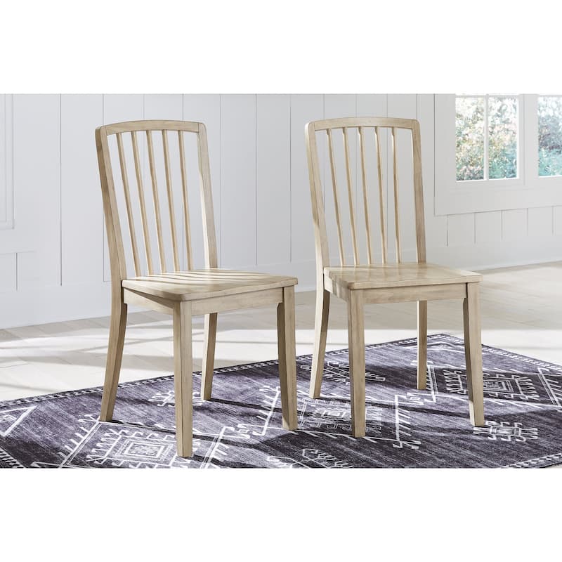 Signature Design by Ashley Gleanville Light Brown Dining Chair - 17"W x 21"D x 38"H