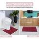 Home Weavers Bellflower Collection Absorbent Cotton Machine Washable Bath Rug
